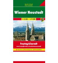 f&b City Maps Wiener Neustadt, Stadtplan 1:14.000 - 1:75.000, Stadt + Bezirk Freytag-Berndt und ARTARIA