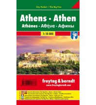 f&b Stadtpläne Athen, Stadtplan 1:10.000, City Pocket + The Big Five Freytag-Berndt und ARTARIA