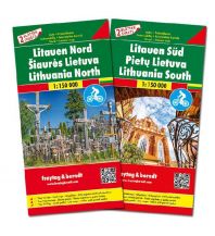 f&b Road Maps Litauen, Autokarten Set 1:150.000 Freytag-Berndt und ARTARIA