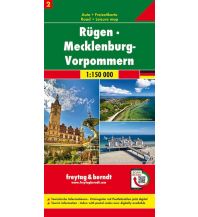 f&b Road Maps Rügen - Mecklenburg-Vorpmmern, Autokarte 1:150.000, Blatt 2 Freytag-Berndt und ARTARIA