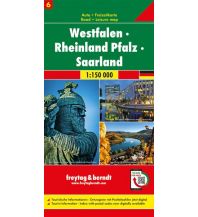 f&b Straßenkarten Westfalen - Rheinland Pfalz - Saarland, Autokarte 1:150.000, Blatt 6 Freytag-Berndt und ARTARIA