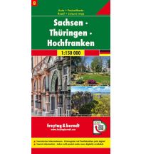 f&b Straßenkarten Sachsen - Thüringen - Hochfranken, Autokarte 1:150.000, Blatt 8 Freytag-Berndt und ARTARIA