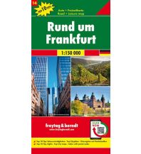 f&b Straßenkarten Rund um Frankfurt, Autokarte 1:150.000, Top 10 Tips, Blatt 14 Freytag-Berndt und ARTARIA