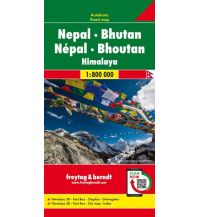 f&b Straßenkarten Nepal - Bhutan, Autokarte 1:800.000 Freytag-Berndt und ARTARIA