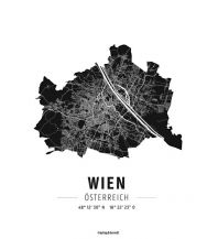 Wien Wien, Designposter, Hochglanz-Fotopapier Freytag-Berndt und Artaria