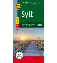 f&b Hiking Maps Sylt, Wander-, Rad- und Freizeitkarte 1:35.000, freytag & berndt, WKD 3759 Freytag-Berndt und Artaria