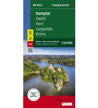 f&b Hiking Maps Kamptal, Wander-, Rad- und Freizeitkarte 1:50.000, freytag & berndt, WK 0074 Freytag-Berndt und Artaria