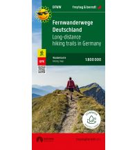 Wanderkarten Schwarzwald - Schwäbische Alb Fernwanderwege Deutschland, Weitwanderkarte 1:800.000 Freytag-Berndt und ARTARIA