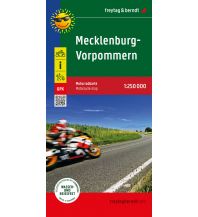 f&b Straßenkarten Mecklenburg-Vorpommern, Motorradkarte 1:250.000, freytag & berndt Freytag-Berndt und Artaria