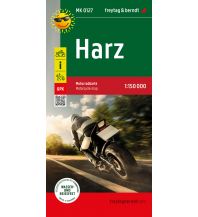 f&b Road Maps Harz, Motorradkarte 1:150.000, freytag & berndt Freytag-Berndt und Artaria