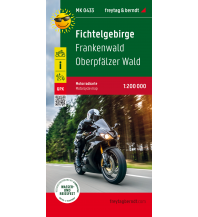 f&b Straßenkarten Fichtelgebirge, Motorradkarte 1:200.000, freytag & berndt Freytag-Berndt und Artaria
