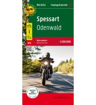 f&b Road Maps Spessart, Motorradkarte 1:200.000, freytag & berndt Freytag-Berndt und Artaria