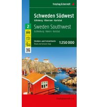 f&b Straßenkarten Schweden Südwest, Straßen- und Freizeitkarte 1:250.000, freytag & berndt Freytag-Berndt und ARTARIA