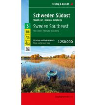 Straßenkarten Schweden Südost, Straßen- und Freizeitkarte 1:250.000, freytag & berndt Freytag-Berndt und ARTARIA