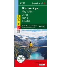 f&b Hiking Maps Zillertaler Alpen, Wander-, Rad- und Freizeitkarte 1:50.000, freytag & berndt, WK 0152 Freytag-Berndt und Artaria