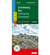 f&b Wanderkarten Schneeberg - Rax, Wander-, Rad- und Freizeitkarte 1:50.000, freytag & berndt, WK 022 Freytag-Berndt und Artaria