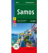 f&b Hiking Maps Samos, Wander- und Freizeitkarte 1:35.000, freytag & berndt Freytag-Berndt und Artaria