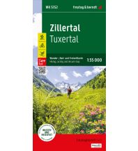 f&b Wanderkarten Zillertal, Wander-, Rad- und Freizeitkarte 1:35.000, freytag & berndt, WK 5152 Freytag-Berndt und Artaria