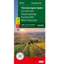 f&b Wanderkarten WK 023 Thermenregion Baden - Forchtenstein - Rosaliengebirge - Bucklige Welt - Wiener Neustadt, Wanderkarte 1:50.000 Freytag-Berndt und Artaria