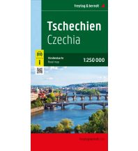 f&b Straßenkarten Tschechien, Straßenkarte 1:250.000, freytag & berndt Freytag-Berndt und ARTARIA