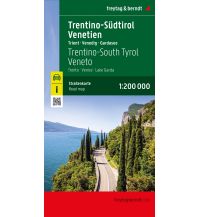 f&b Road Maps Trentino-Südtirol - Venetien, Straßenkarte 1:200.000, freytag & berndt Freytag-Berndt und Artaria