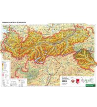 Schulhandkarten Schreibtischunterlage DUO, Schulhandkarte Tirol - Vorarlberg 1:450.000 Freytag-Berndt und ARTARIA