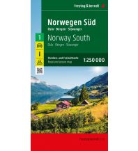 Road Maps Norway Norwegen Süd, Straßen- und Freizeitkarte 1:250.000, freytag & berndt Freytag-Berndt und Artaria
