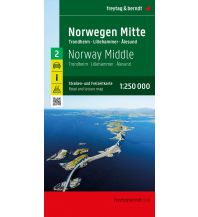 Road Maps Norway Norwegen Mitte, Straßen- und Freizeitkarte 1:250.000, freytag & berndt Freytag-Berndt und Artaria