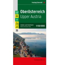 f&b Road Maps Oberösterreich, Straßen- und Freizeitkarte 1:150.000, freytag & berndt Freytag-Berndt und Artaria