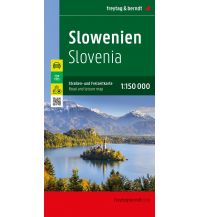 f&b Straßenkarten Slowenien, Straßen- und Freizeitkarte 1:150.000, freytag & berndt Freytag-Berndt und Artaria