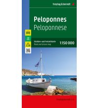 f&b Road Maps Peloponnes, Straßen- und Freizeitkarte 1:150.000, freytag & berndt Freytag-Berndt und Artaria