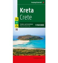 f&b Road Maps Kreta, Straßen- und Freizeitkarte 1:150.000, freytag & berndt Freytag-Berndt und Artaria