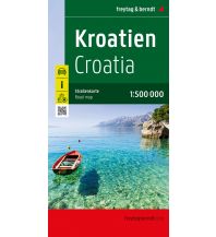 f&b Road Maps Kroatien, Straßenkarte 1:500.000, freytag & berndt Freytag-Berndt und Artaria