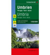 f&b Straßenkarten Umbrien, Straßen- und Freizeitkarte 1:150.000, freytag & berndt Freytag-Berndt und Artaria