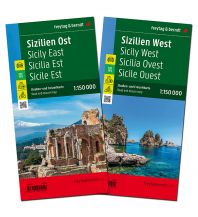 f&b Straßenkarten Sizilien, Straßenkarten-Set 1:150.000, freytag & berndt Freytag-Berndt und Artaria