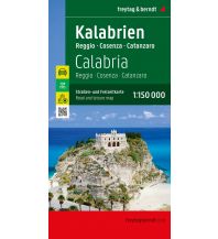 f&b Straßenkarten Kalabrien, Straßen- und Freizeitkarte 1:150.000, freytag & berndt Freytag-Berndt und Artaria