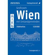 f&b City Maps Wien Großraum, Städteatlas 1:20.000, 2023/2024, freytag & berndt Freytag-Berndt und Artaria