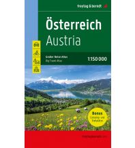 f&b Road Maps Österreich, Autoatlas 1:150.000, Großer Reise-Atlas mit Camping und Caravaning Freytag-Berndt und Artaria