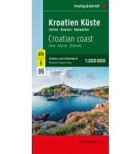 f&b Road Maps Kroatien Küste, Straßen- und Freizeitkarte 1:200.000, freytag & berndt Freytag-Berndt und Artaria