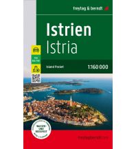 f&b Straßenkarten Istrien, Straßen- und Freizeitkarte 1:160.000, freytag & berndt Freytag-Berndt und Artaria