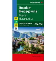 Straßenkarten Bosnien-Herzegowina Bosnien-Herzegowina, Straßen- und Freizeitkarte 1:200.000, freytag & berndt Freytag-Berndt und Artaria
