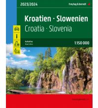 f&b Straßenkarten Kroatien - Slowenien, Autoatlas 1:150.000 Freytag-Berndt und Artaria