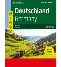 f&b Road Maps Deutschland, Autoatlas 1:200.000, 2024/2025, freytag & berndt Freytag-Berndt und Artaria