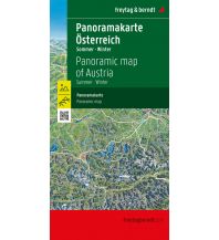 f&b Road Maps Österreich Panoramakarte, Sommer / Winter, freytag & berndt Freytag-Berndt und Artaria