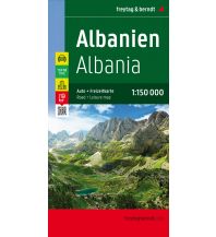 f&b Road Maps Albanien, Straßen- und Freizeitkarte 1:150.000, freytag & berndt Freytag-Berndt und Artaria