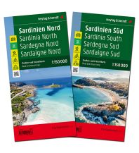 f&b Straßenkarten Sardinien, Straßenkarten-Set 1:150.000, freytag & berndt Freytag-Berndt und Artaria