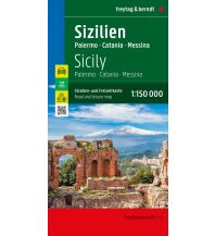 f&b Straßenkarten Sizilien - Palermo, Autokarte 1:150.000 Freytag-Berndt und Artaria