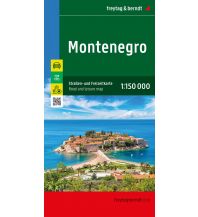 Straßenkarten Montenegro Montenegro, Straßen- und Freizeitkarte 1:150.000, freytag & berndt Freytag-Berndt und Artaria