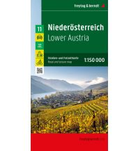 f&b Road Maps Niederösterreich, Straßen- und Freizeitkarte 1:150.000, freytag & berndt Freytag-Berndt und Artaria