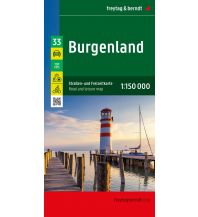 f&b Road Maps Burgenland, Straßen- und Freizeitkarte 1:150.000, freytag & berndt Freytag-Berndt und Artaria
